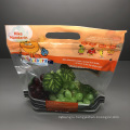 Customized Printing Plastic Packaging Bag for Fresh fruit, cherry, apple, orange, banana and kiwi Protective vent bag